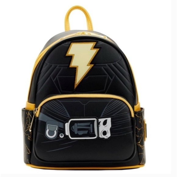 Loungefly DC Comics Black Adam Light Up Lightening Bolt Mini Backpack NWT main image 11